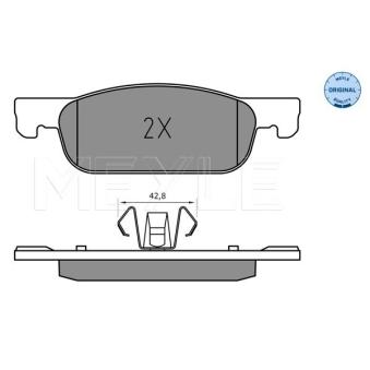 Jeu de 4 plaquettes de frein avant MEYLE OEM 410605536R