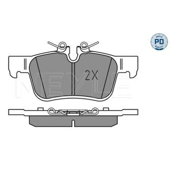 Jeu de 4 plaquettes de frein arrière MEYLE OEM 32287431
