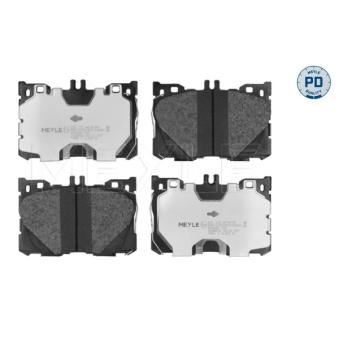 Jeu de 4 plaquettes de frein avant MEYLE 025 225 8618/PD pour AUDI A6 E 400 4-matic - 333cv