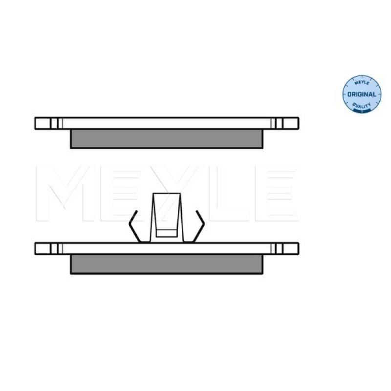 Jeu de 4 plaquettes de frein avant MEYLE 025 231 0315 - Visuel 2