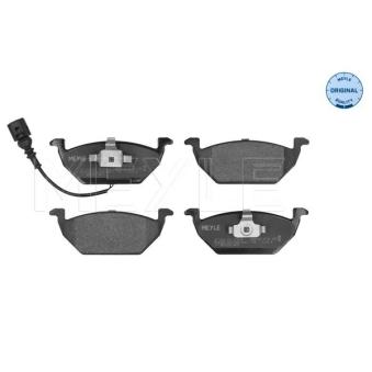 Jeu de 4 plaquettes de frein avant MEYLE 025 231 3119/W pour CITROEN C15 1.6 FSI - 110cv