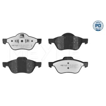 Jeu de 4 plaquettes de frein avant MEYLE OEM 7701209808