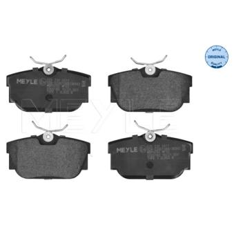 Jeu de 4 plaquettes de frein arrière MEYLE [025 232 2417]