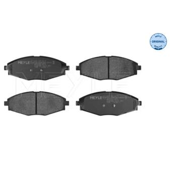 Jeu de 4 plaquettes de frein avant MEYLE OEM 01110040240