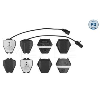 Jeu de 4 plaquettes de frein avant MEYLE OEM 4B3698151