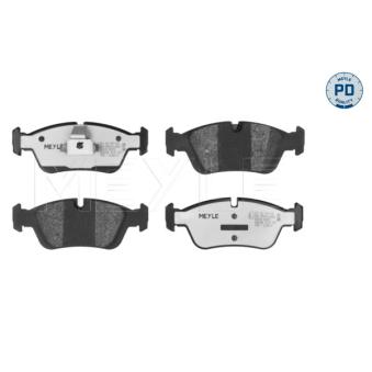 Jeu de 4 plaquettes de frein avant MEYLE OEM 34111161446