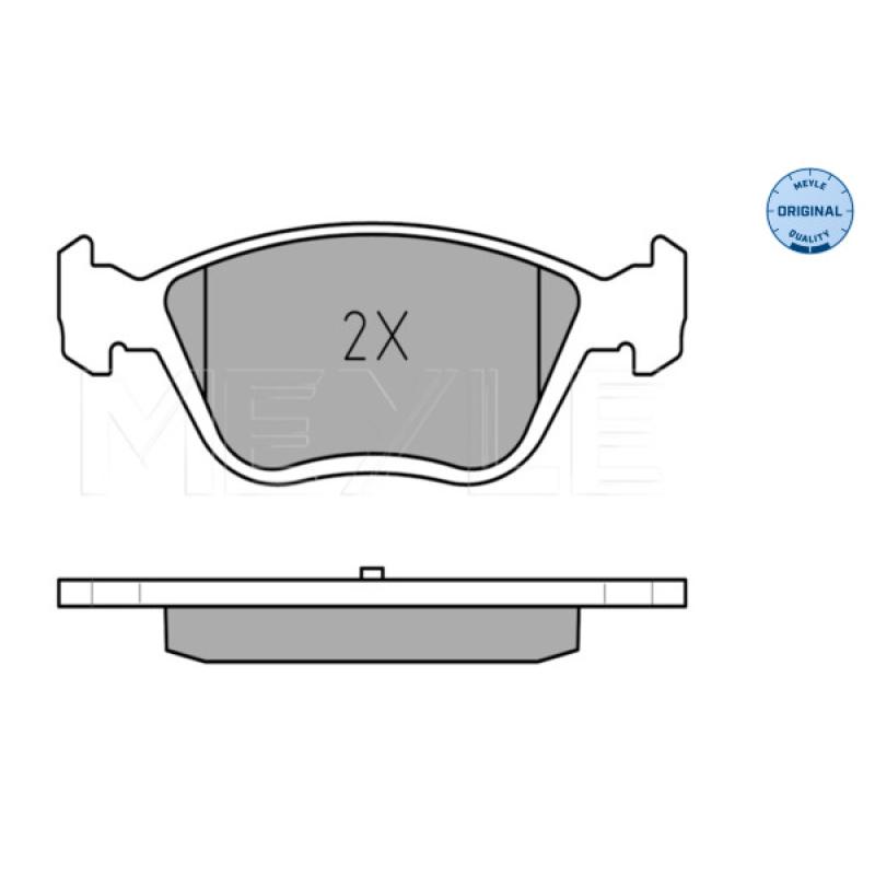Jeu de 4 plaquettes de frein avant MEYLE 025 232 8919/W - Visuel 1