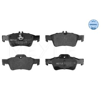 Jeu de 4 plaquettes de frein arrière MEYLE OEM A0054207920