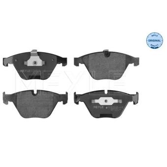 Jeu de 4 plaquettes de frein avant MEYLE OEM 34116763089