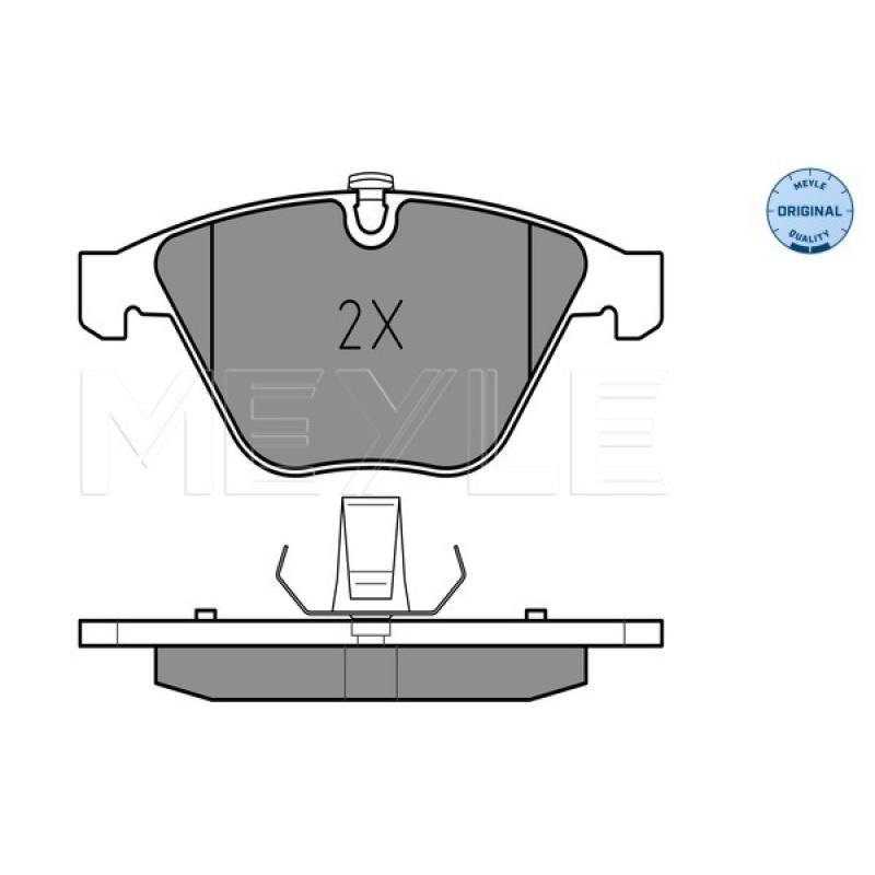 Jeu de 4 plaquettes de frein avant MEYLE 025 233 4720 - Visuel 1