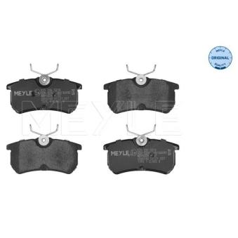 Jeu de 4 plaquettes de frein arrière MEYLE OEM 1810990