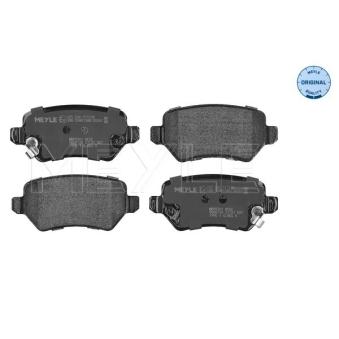 Jeu de 4 plaquettes de frein arrière MEYLE 025 234 1715/W pour CADILLAC DEVILLE 1.7 CDTI - 110cv