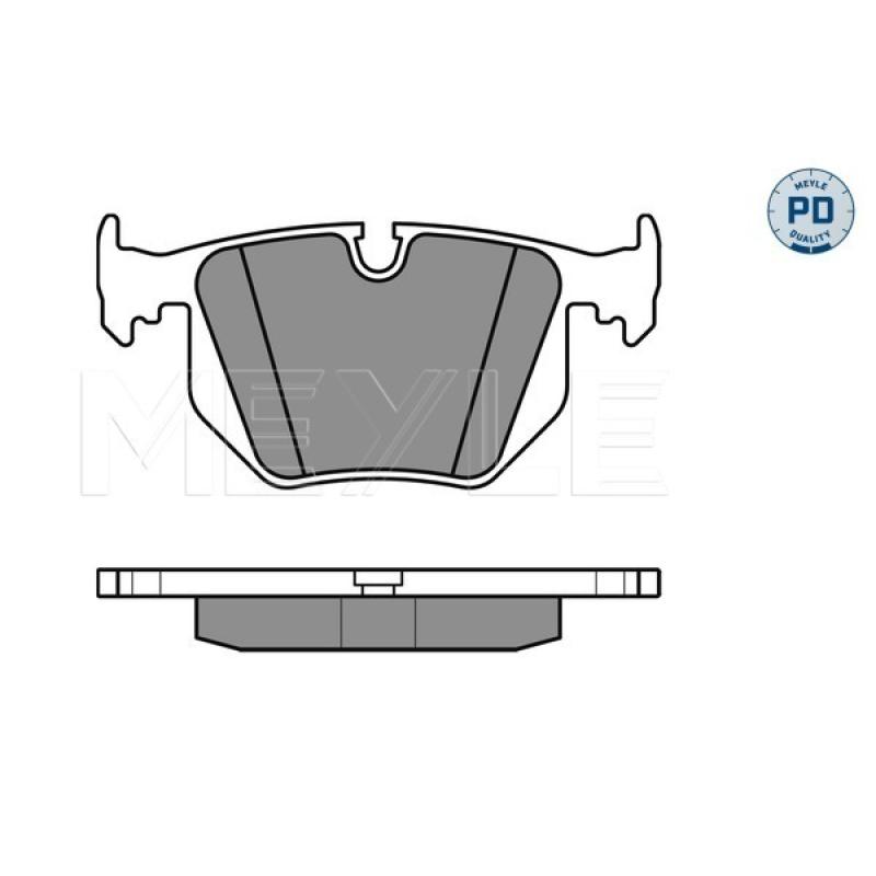 Jeu de 4 plaquettes de frein avant MEYLE 025 234 4717/PD - Visuel 1