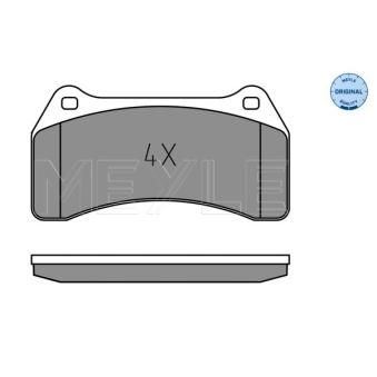Jeu de 4 plaquettes de frein avant MEYLE [025 234 8916]