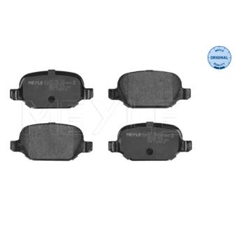 Jeu de 4 plaquettes de frein arrière MEYLE 025 235 1716 pour CITROEN JUMPY 1.9 JTD - 110cv