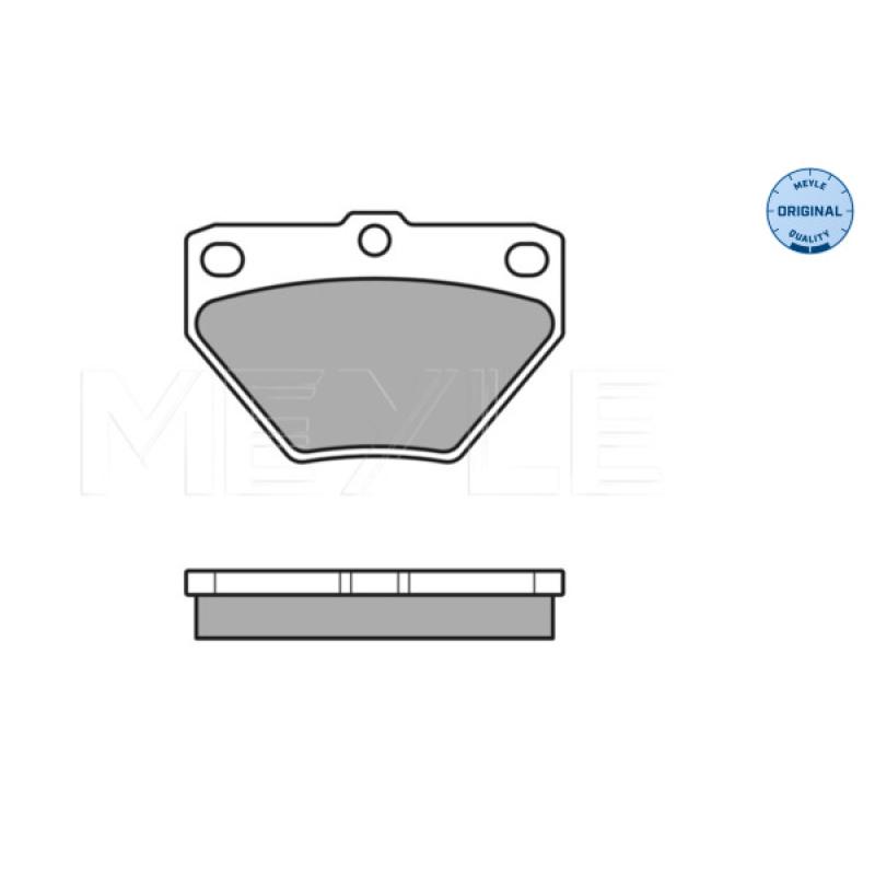Jeu de 4 plaquettes de frein arrière MEYLE 025 235 2114/W - Visuel 1