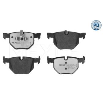 Jeu de 4 plaquettes de frein arrière MEYLE OEM 34216775678