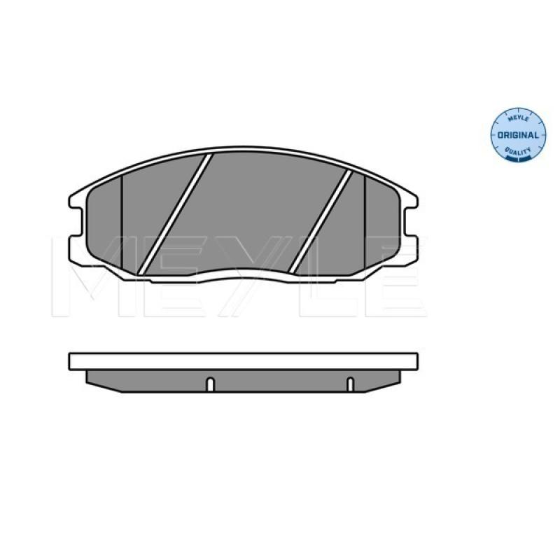 Jeu de 4 plaquettes de frein avant MEYLE 025 235 6916/W - Visuel 1