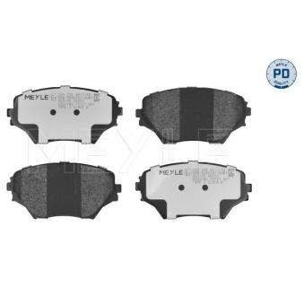 Jeu de 4 plaquettes de frein avant MEYLE OEM 0446542070