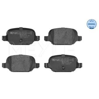 Jeu de 4 plaquettes de frein arrière MEYLE OEM 77364961