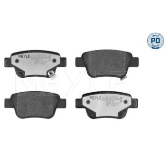 Jeu de 4 plaquettes de frein arrière MEYLE OEM 0446605010