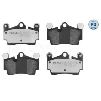Jeu de 4 plaquettes de frein arrière MEYLE OEM 7L5698451
