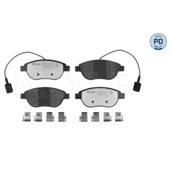 Jeu de 4 plaquettes de frein avant MEYLE OEM 77365716