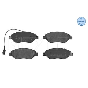 Jeu de 4 plaquettes de frein avant MEYLE [025 237 1119]