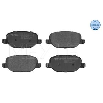 Jeu de 4 plaquettes de frein arrière MEYLE [025 237 6017]