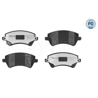 Jeu de 4 plaquettes de frein avant MEYLE OEM 0446502061