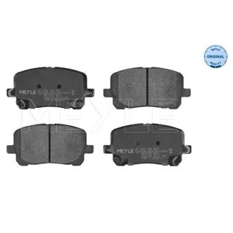 Jeu de 4 plaquettes de frein avant MEYLE OEM 0446502080