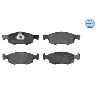 Jeu de 4 plaquettes de frein avant MEYLE OEM 77362205