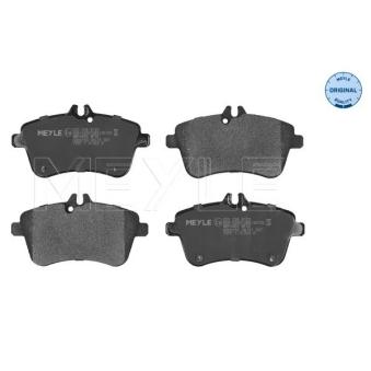 Jeu de 4 plaquettes de frein avant MEYLE 025 238 8120 pour BENTLEY CONTINENTAL E-CELL - 68cv