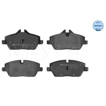 Jeu de 4 plaquettes de frein avant MEYLE OEM 34116860016