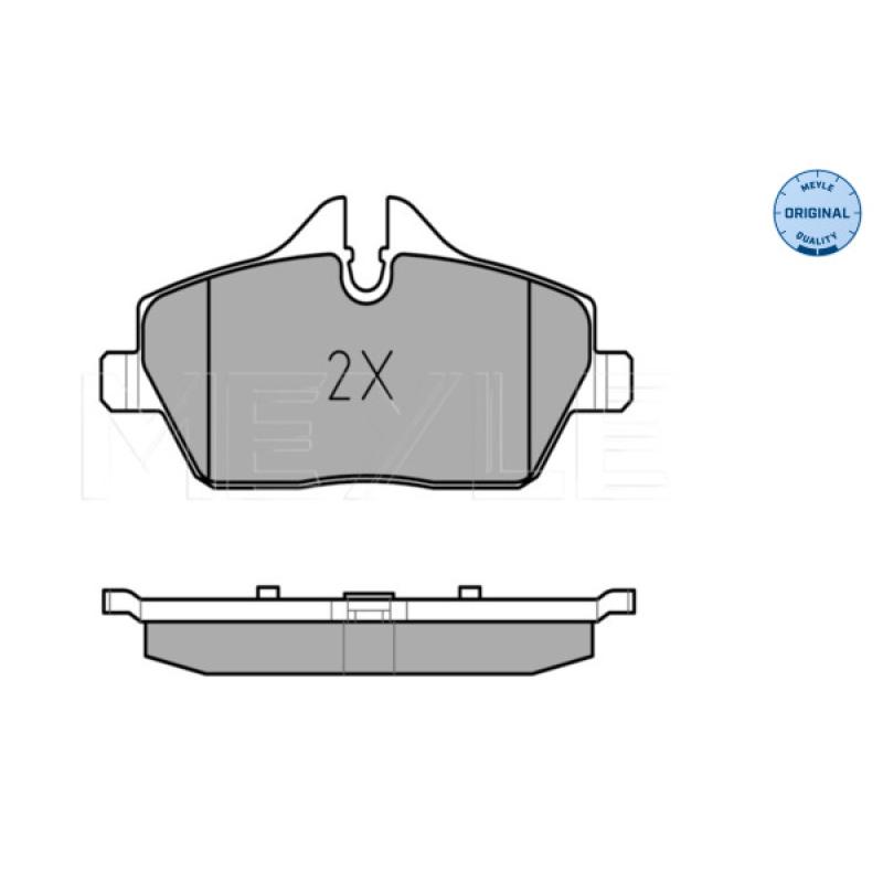 Jeu de 4 plaquettes de frein avant MEYLE 025 239 1517 - Visuel 1