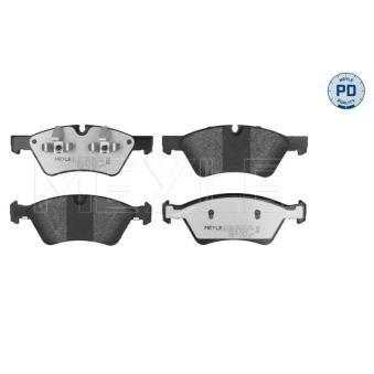 Jeu de 4 plaquettes de frein avant MEYLE OEM 0044204020