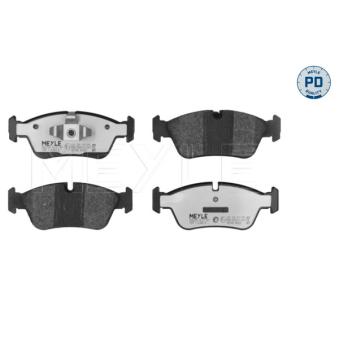 Jeu de 4 plaquettes de frein avant MEYLE OEM 34116769763