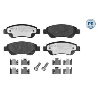 Jeu de 4 plaquettes de frein avant MEYLE OEM 044650H030 Jeu de 4 plaquettes de frein avant MEYLE OEM 044650H030
