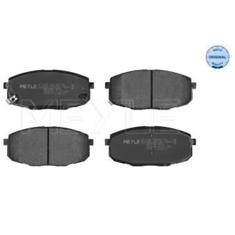 Jeu de 4 plaquettes de frein avant MEYLE 025 239 6617/W pour KIA CEED 1.4 - 109cv