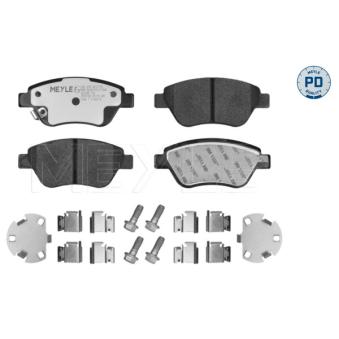 Jeu de 4 plaquettes de frein avant MEYLE OEM 93191698