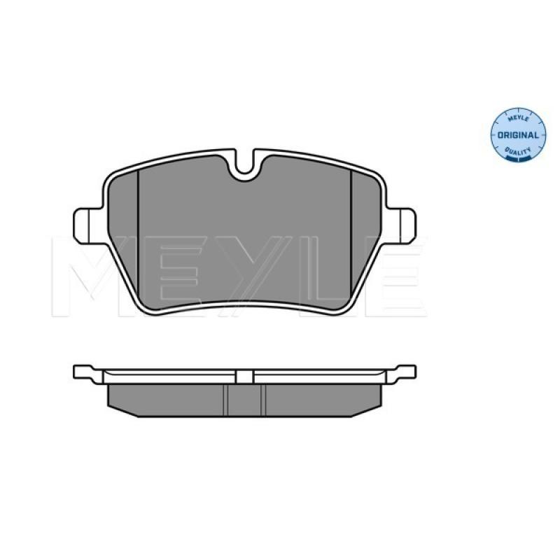 Jeu de 4 plaquettes de frein avant MEYLE 025 239 8418 - Visuel 2