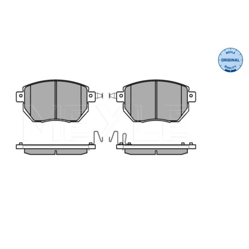 Jeu de 4 plaquettes de frein avant MEYLE 025 240 5615/W - Visuel 2