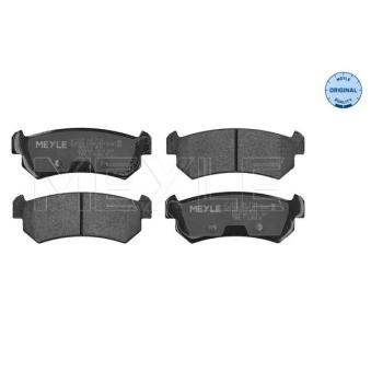 Jeu de 4 plaquettes de frein arrière MEYLE OEM 96405131