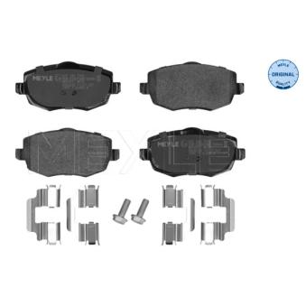 Jeu de 4 plaquettes de frein avant MEYLE 025 240 7316 pour DACIA JOGGER 1.2 - 60cv