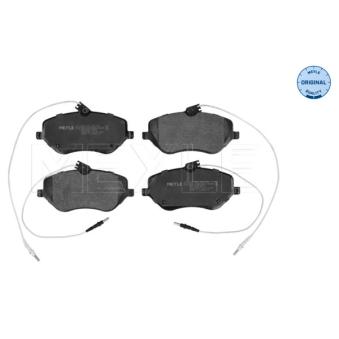 Jeu de 4 plaquettes de frein avant MEYLE OEM E172596
