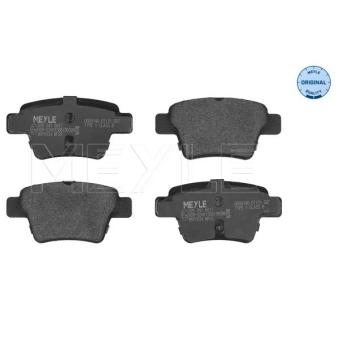 Jeu de 4 plaquettes de frein arrière MEYLE OEM 425440