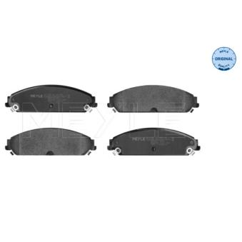Jeu de 4 plaquettes de frein avant MEYLE OEM 5142559AA