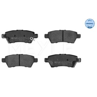 Jeu de 4 plaquettes de frein arrière MEYLE [025 242 4016/W]