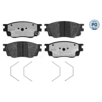 Jeu de 4 plaquettes de frein avant MEYLE OEM GJYB3323ZC