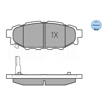 Jeu de 4 plaquettes de frein arrière MEYLE OEM 26696AG030